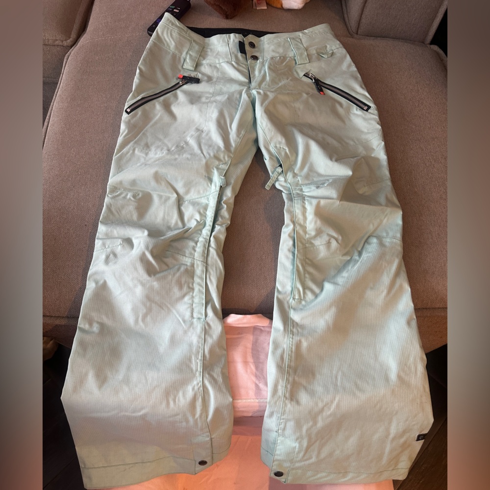 Women's Light Green Snowboarding/Skiing Pants